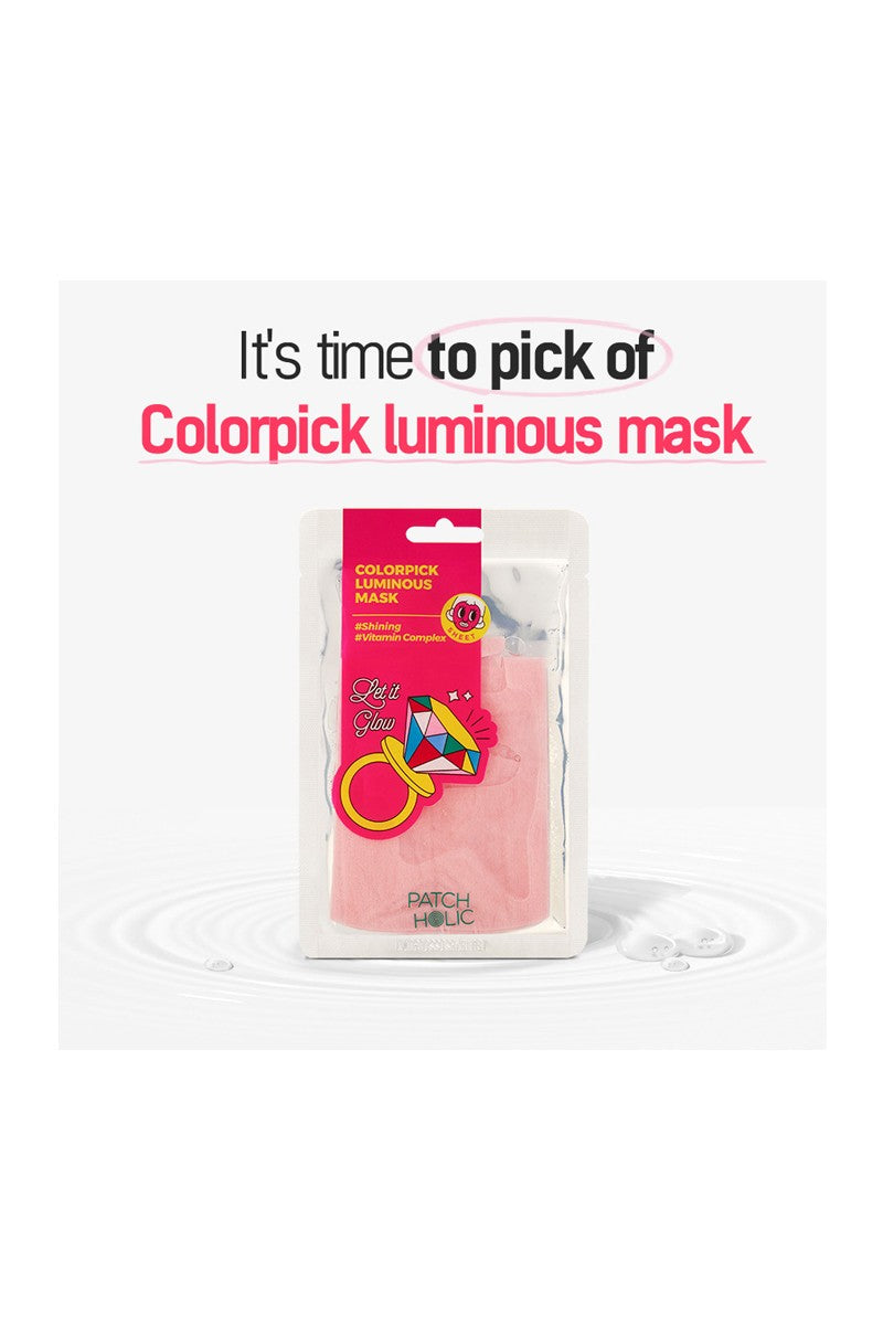 Patch Holic Colorpick Luminous Sheet Mask – Brightening & Hydrating Formula