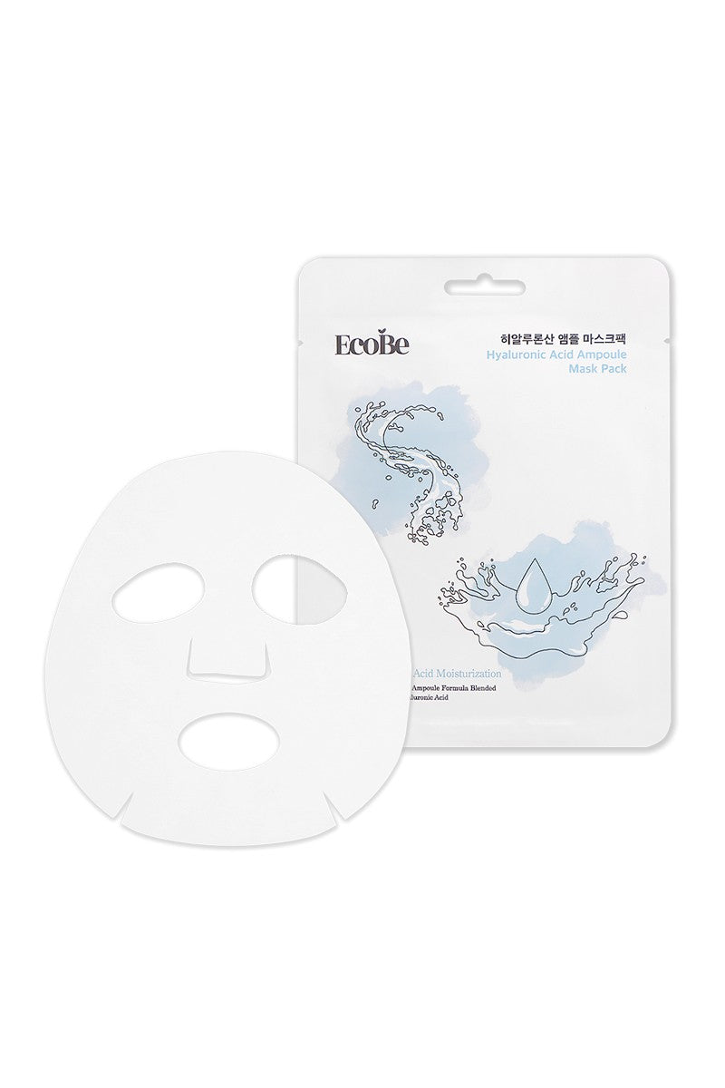 EcoBe Hyaluronic Acid Ampoule Facial Mask Sheet – Ultimate Hydration for Your Skin