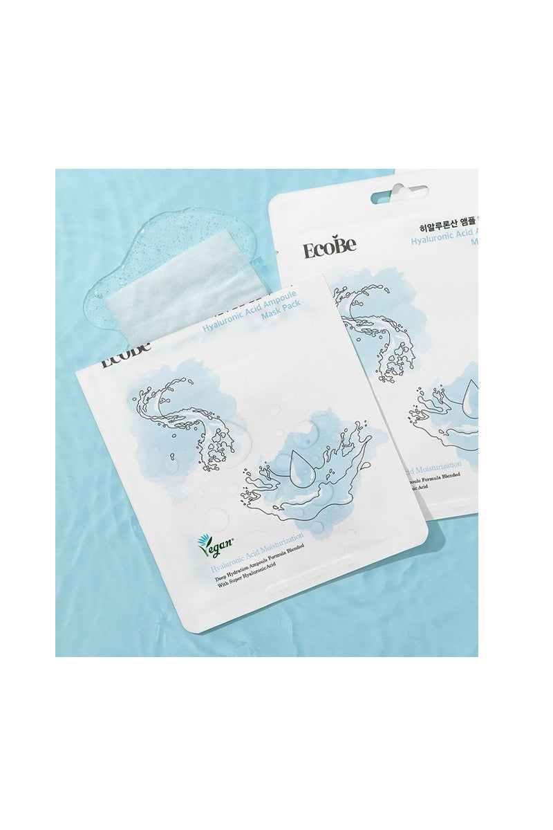 EcoBe Hyaluronic Acid Ampoule Facial Mask Sheet – Ultimate Hydration for Your Skin