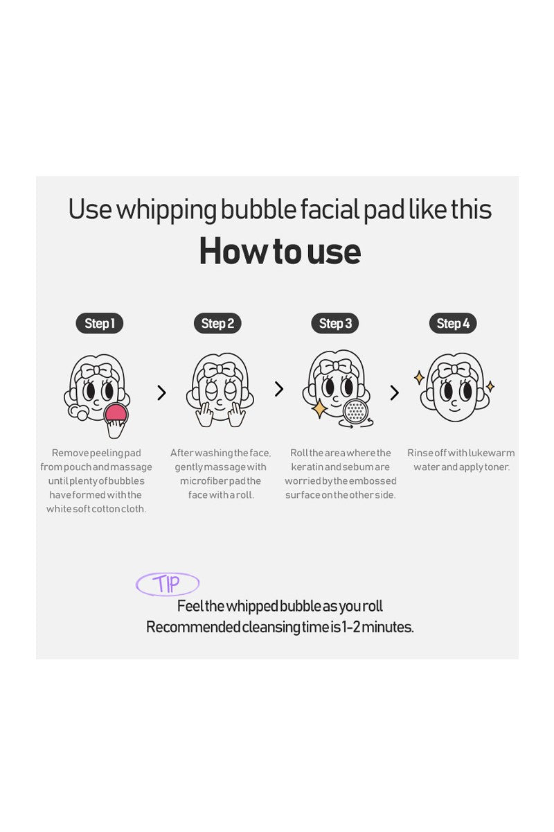Patch Holic Whipping Bubble Cleansing Facial Pad – Exfoliate & Refresh