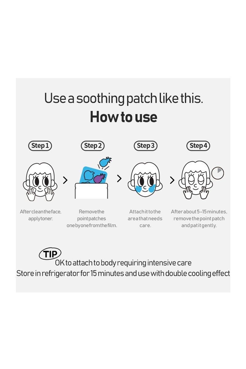 Patch Holic Sticker Soothing Patch Fruit – Hydrating & Cooling Relief