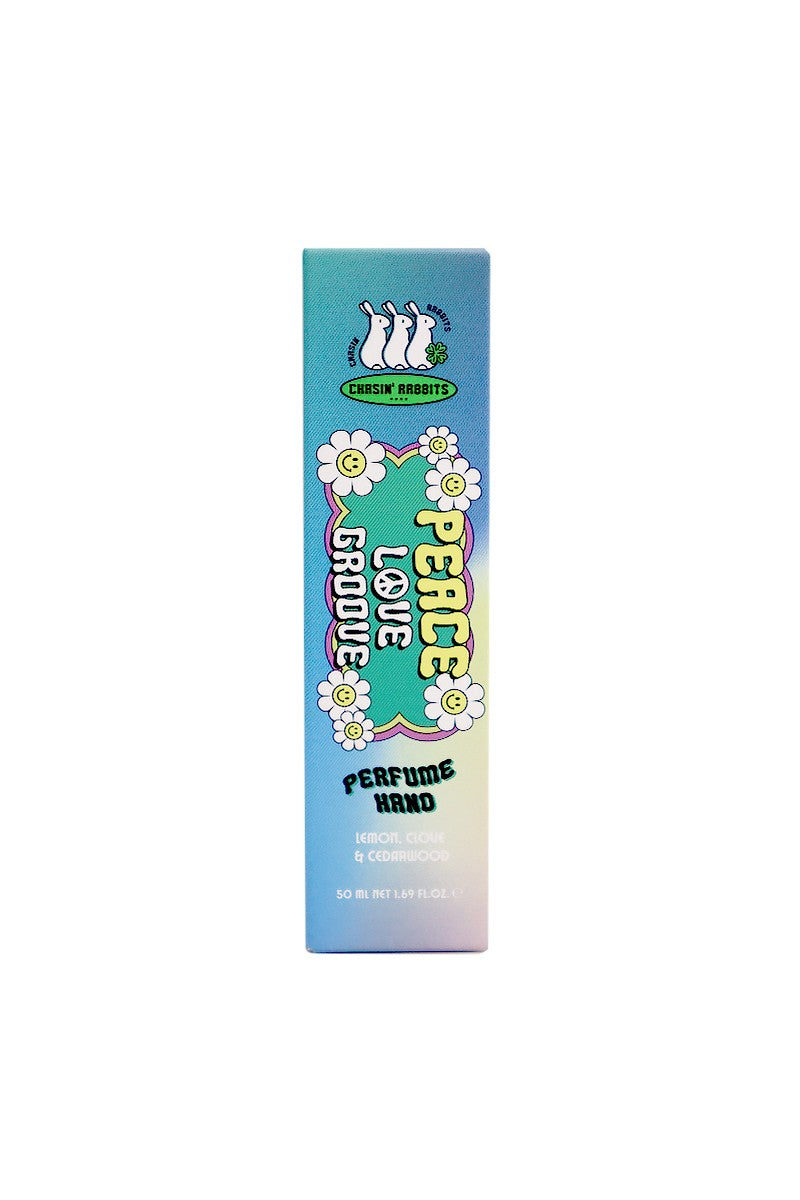Chasin' Rabbits PEACE Love Groove Perfume Hand Cream – Refreshing Hydration with Citrus Notes