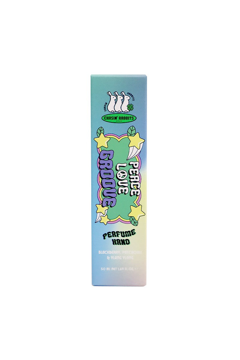 Chasin' Rabbits Peace Love GROOVE Perfume Hand Cream – Nourishing Hydration with a Musk Woody Scent