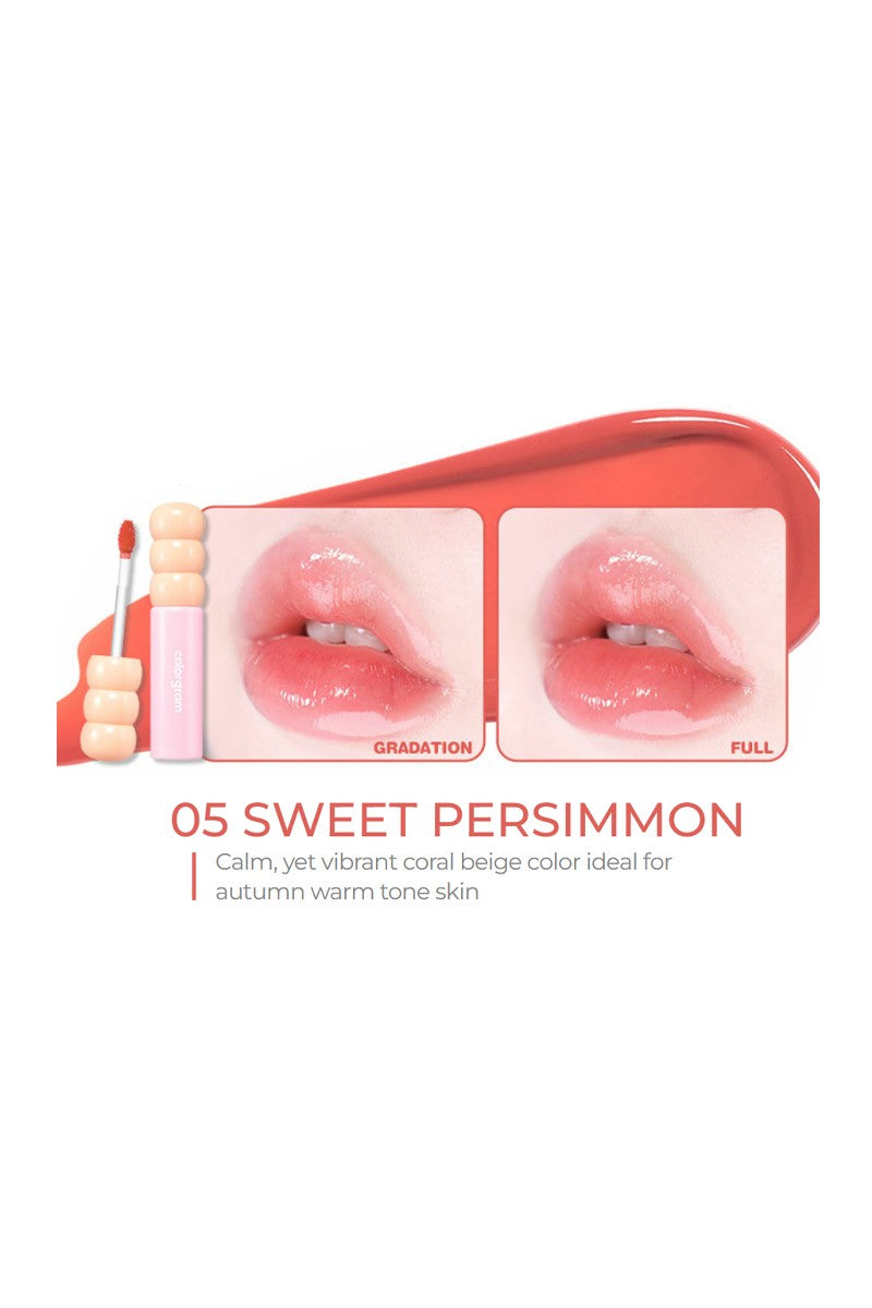 Colorgram Sweet Persimmon Fruit Glass Tint – Coral Beige Lip Color