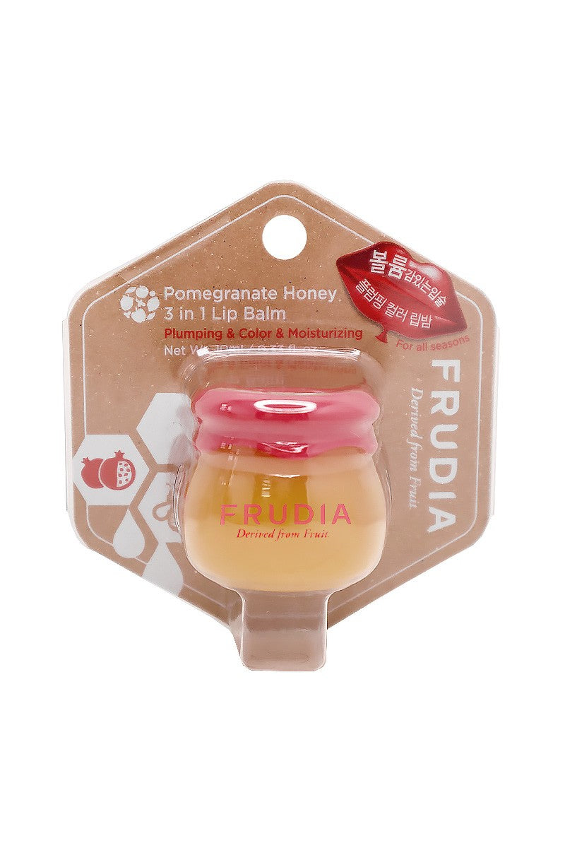 Frudia Pomegranate Honey 3-in-1 Lip Balm – Hydrating & Plumping Color