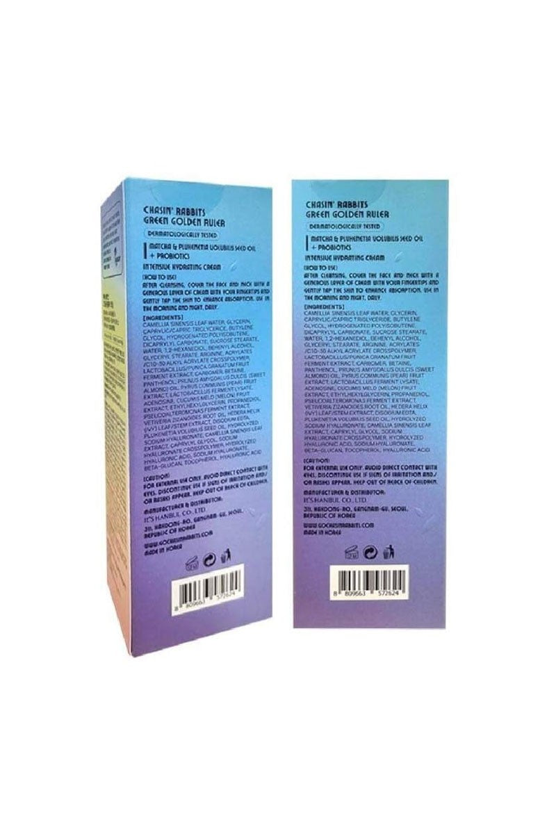 Chasin' Rabbits Green Golden Ruler Moisturizer – Nourishing & Calming Hydration