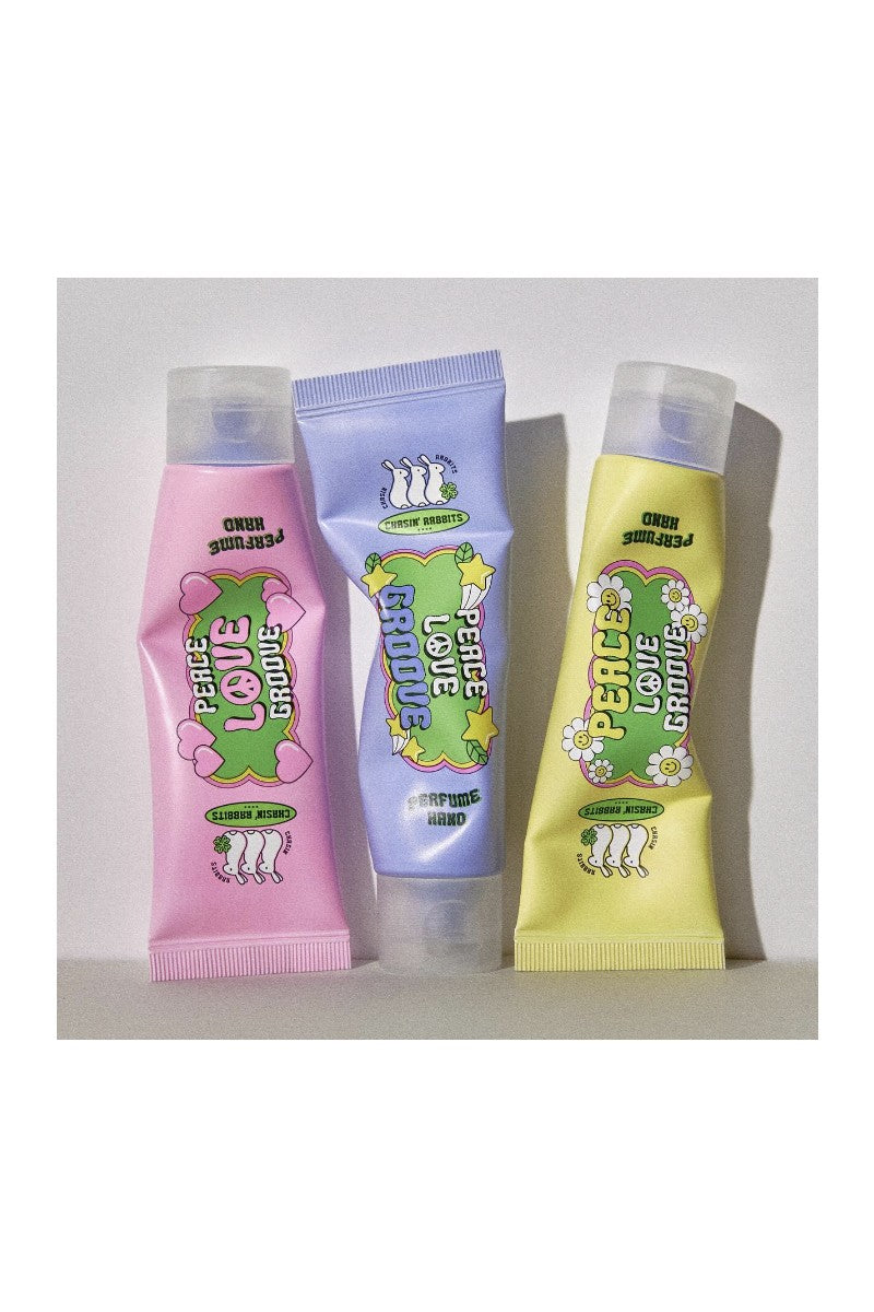 Chasin' Rabbits Peace LOVE Groove Perfume Hand Cream – Hydrating Floral Elegance
